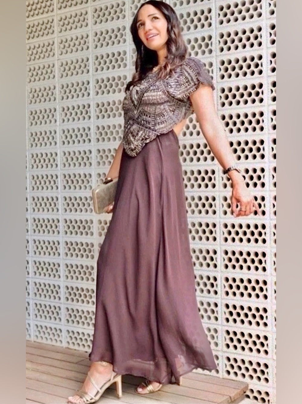 Zara Limited Edition Beaded Embroidery Top Dress Backless STUNNER Small